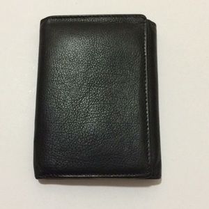 Black leather wallet